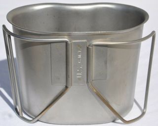 Vintage Us Military Metal Canteen Cup C.  M.  I.  Army Air Force Navy Marine Corps