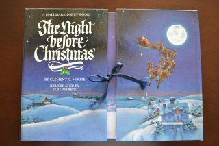 Vintage Hallmark Pop - Up Book " The Night Before Christmas " 1988 Clement C.  Moore