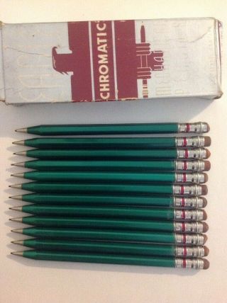 Eagle Chromatic Mechanical Pencils Vintage 1 Dozen Boxed Green 75 - 15