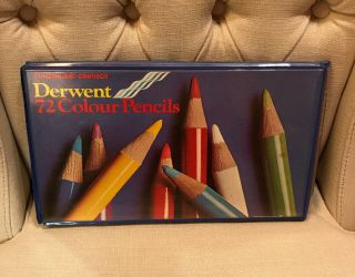 Rare Vintage Cumberland Derwent Coloured Pencil Set Of 72 England Box 2