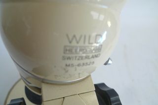 VINTAGE M5 - 63525 WILD HEERBRUGG MICROSCOPE - MADE IN SWITZERLAND 3
