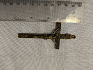 Vintage Antique Cross Crucifix With Skull Item 640 2
