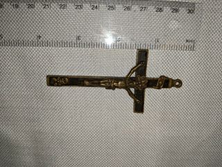 Vintage Antique Cross Crucifix With Skull Item 640 3