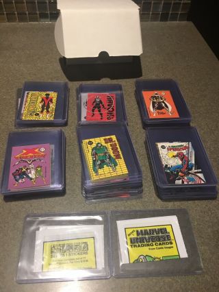 1986 Comic Images Marvel Universe Trading Cards Complete Set