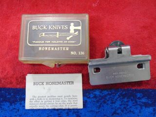 Vintage Buck Honemaster 136 Knife Sharpener Exc Cond Price Tag $5 Paper