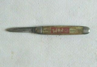 Vintage Imperial Usa Pocket Knife Advertising Tuf - Nut Sports Fan