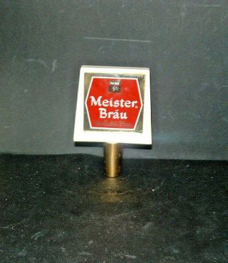 Vintage Meister Brau Beer Plastic Tap Knob Handle Chicago Illinois Bar Tavern