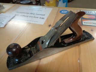 Vintage Stanley Sweetheart No.  5 Wood Plane With Corrugated Bed