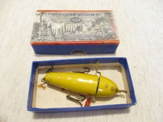 Early Rotary Head Success Spinner Minnow In Correct Box