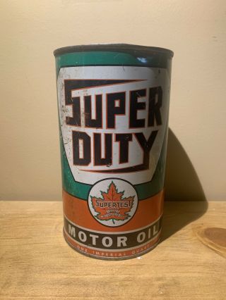 Supertest Vintage Motor Oil Imperial Can