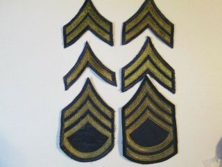 Military Surplus Patches,  World War Two Rank Sleeve Insignia (3)
