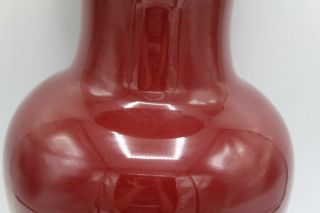 Large Vintage Gilt Bronze Mounted Oxblood Red Vase - Home Decor 15 