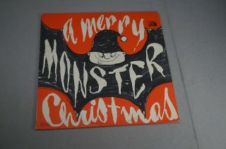 Vintage A Merry Monster Christmas 33 1/3 Rpm Record Album