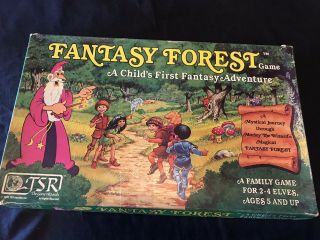 Vintage Fantasy Forest Adventure Board Game 1980 Tsr Hobbies Game Wizards D&d