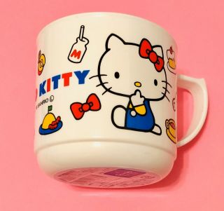 1130z2 Sanrio Hello Kitty Japanese Character White Cup Kawaii Cute Rare F/s