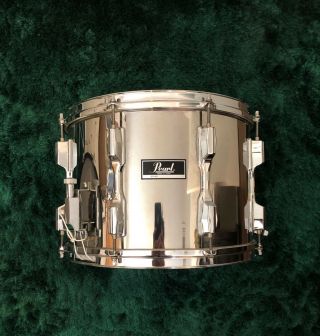 Pearl Snare Drum Ultra Rare Model Vintage 14”x10” Chrome Metal Wrap