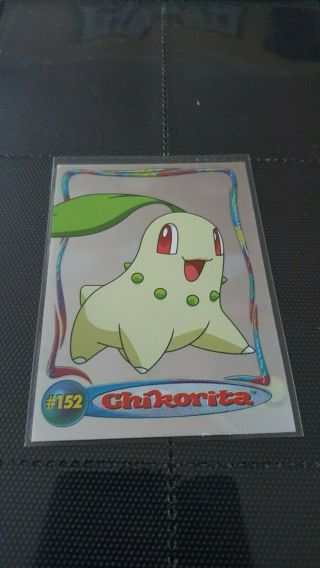 Topps Pokemon Johto Series 1 Hologram Card 1 Of 9 Ultra Rare Card Chikorita