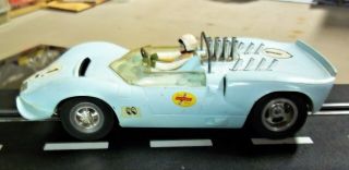 Marx Sears Vintage 1/24 1/25 Good Chevy Chaparral Slot Car Running Chassis Cox