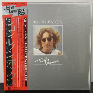 The John Lennon Box 9lps Japan Obi Inserts Still Eas 67161 - 69