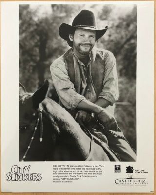 Billy Crystal In City Slickers 8x10 B&w Publicity Photo 1991