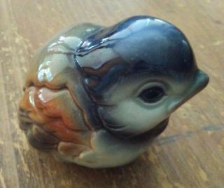 Vhtf Vintage Porcelain Goebel Baby Chick Sparrow Bird Figurine West Germany