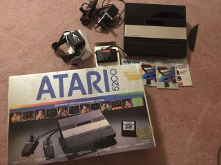 Vintage ATARI 5200 Supersystem Console And Adapter,  No Games 3