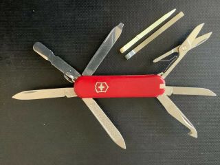 Victorinox Swiss Army Pocket Knife - Pre 1994 Red Mini Champ Multi Tool