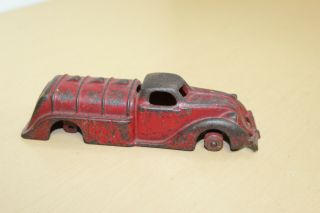 Vintage 5.  5 " Cast Iron Toy Gasoline/oil Delivery Truck - Arcade