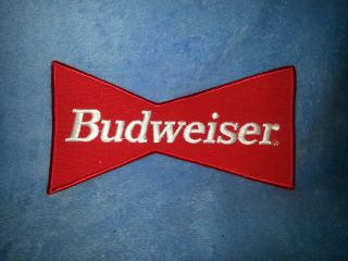 Vintage Budweiser Bow Tie Embroidered Patch - Large 8x4 Back Patch