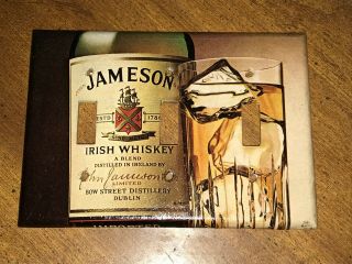 Classic Vintage Jameson Irish Whiskey Bottle 3 Hole Light Switch Cover Plate