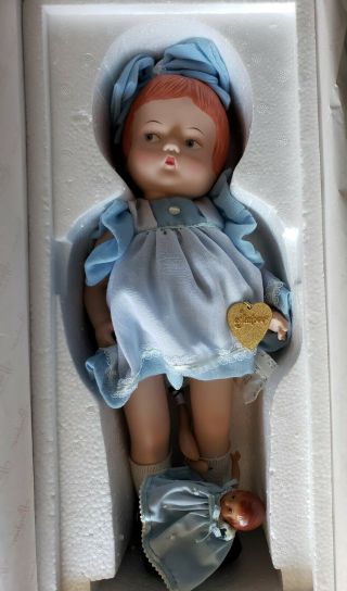 Rare Vintage Effanbee 14 " Porcelain Patsy Doll W/ Wee Patsy P226