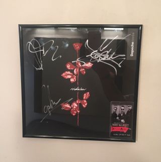 Depeche Mode Signed Violator Vinyl Framed W/m&g Pass Toronto June11/18