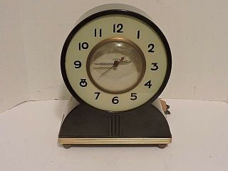 Vintage Lackner Neon Clock Art Deco