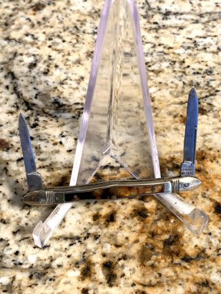 Rare Vintage Argyle Cutlery “inset Handles” 2 Blade Pocket Knife - Germany