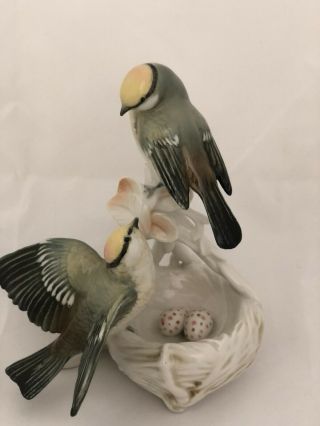 Birds On A Nest.  Karl Ens Germany Porcelain Figurine