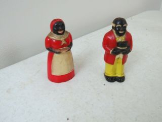 Vintage Aunt Jemima And Uncle Mose 3.  5 Inch Salt & Pepper Shakers
