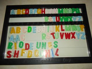 Vintage A Child Guidance Toy Magic Letter Board 20 X 14