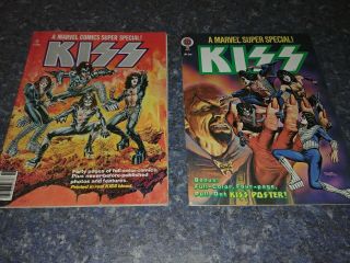 Kiss Marvel Comic Books 1977 Made With Real Kiss Blood Stan Lee