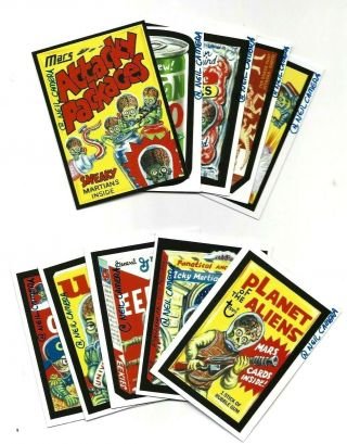 Mars Attacks Occupation Complete Attacky Packs Signed Set All 10 Neil Camera