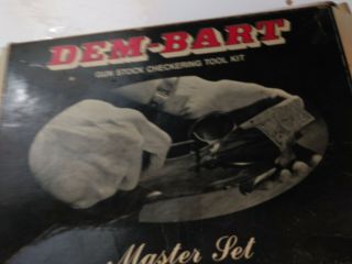 Vintage Dem - Bart Gunstock Checkering Tool Set 18 Lpi With