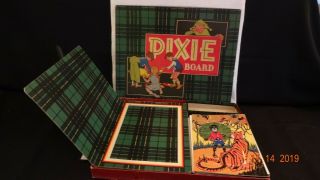Vintage Little Black Sambo Pixie Board Game - Puzzle 1943 By Cadaco - Ellis