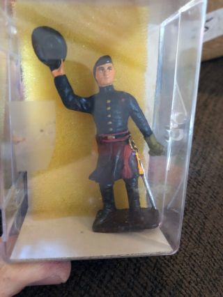 Acw Cavalry Captain Toy Figure Set Metal Lead Soldiers 54mm 1/32 Union Civil War