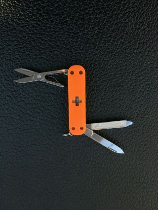 Victorinox Custom Orange Scales Classic Swiss Army Pocket Knife
