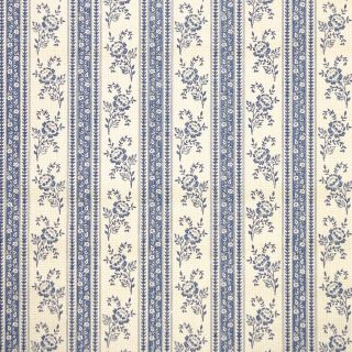 1980s Floral Stripe Vintage Wallpaper Navy And Tan Flowers In Stripes