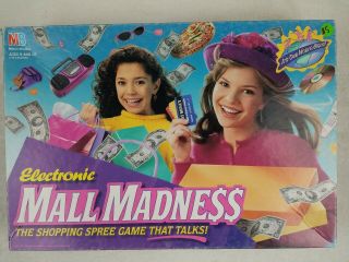 Vintage 1989 1996 Electronic Mall Madness Complete Board Game