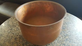 Vintage - Find Rare Heavy Copper Bowl Liner Kitchen Aid 5 - Quart Mixing Bowl Insert
