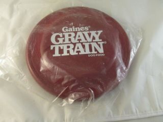 Gaines Gravy Train Frisbee Disc 1978 Vintage Old Stock Wham - O Teach Your Dog