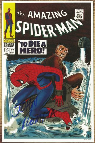 Spiderman 52 John Romita Signed Autographed Poster 2000