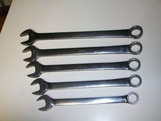 Vintage Snap - On Combination Wrench Set 3/4 " - 1 " Oex - 24 - 32 Date 1954