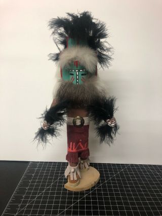Vintage Signed Kachina Doll Hopi / Zuni / Navajo / I Dont Know 15”